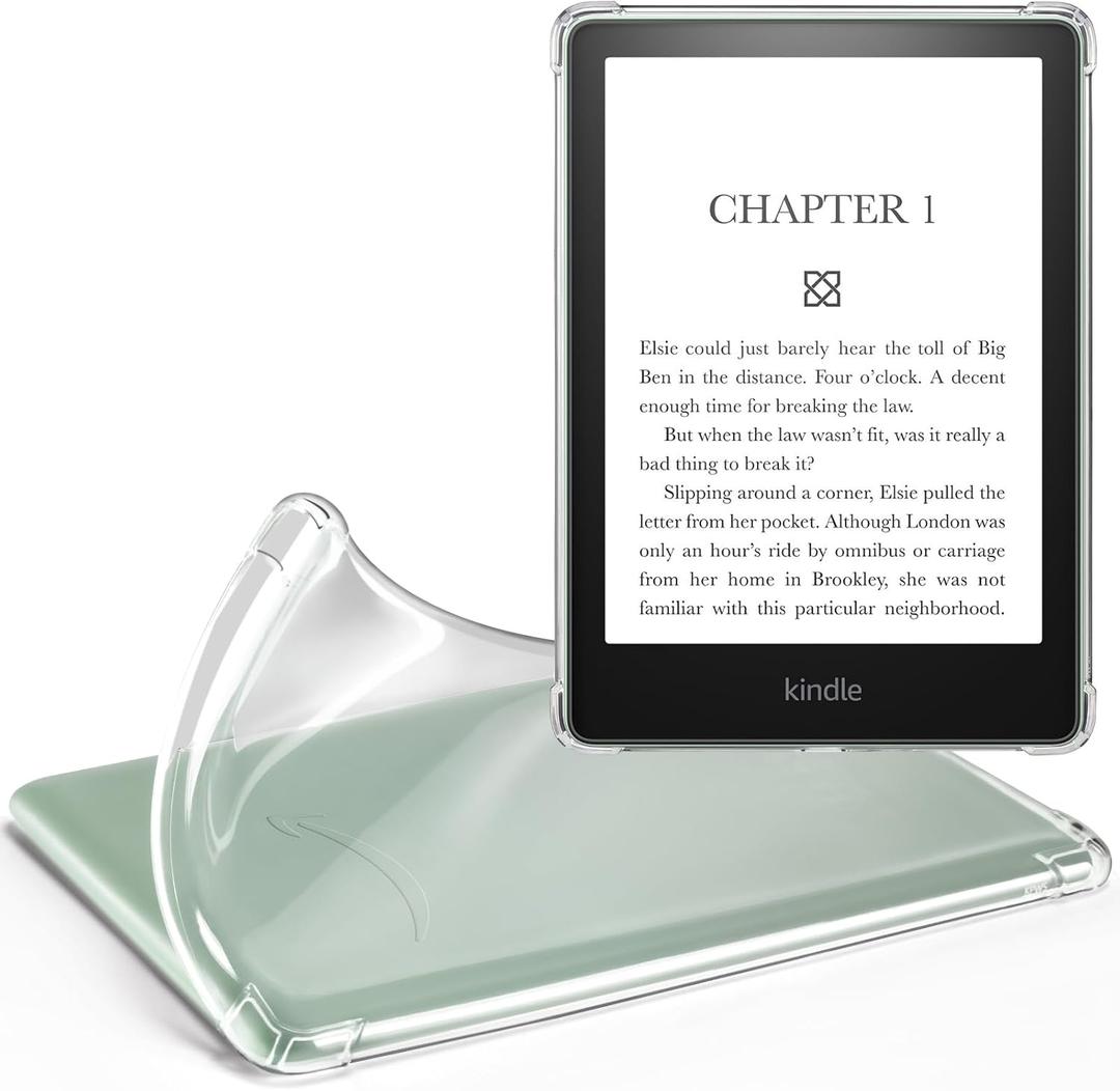 iDLEHANDS Clear Case for 6" Kindle 2024 and 2022 (11 Generation) - Ultra-Slim Soft TPU Transparent Cover, Lightweight & Durable Protection, Clear