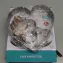 Large Heart Cookie Cutter Set-4/6/8 Inch Heart Cake Mold Ring Pancake Mold Valentine Day Gift Stainless Steel