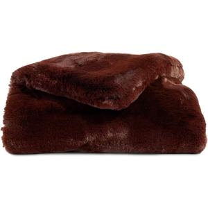 Cozy Earth Cuddle Blanket - Faux Fur Ultra-Soft Luxury Throw Blanket - Thick & Cozy Oversized Design for Lounging or Sharing - Machine Washable - Throw 60" x 50" Burgundy