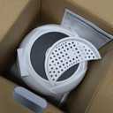 Ultrasonic Retainer Cleaner Machine 45khz Cleaning Pod for Denture Cleaner 200ml Mouth Guard, Aligner, Night Guard, Toothbrush, Jewelry, 4 Cleaning Modes Digital Timer, Gifts for Women, White