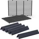 Grill Parts for Weber Spirit 300 and Spirit II 300 Series, 15.3" Flavorizer Bars & Grill Grates for Weber Spirit E-310 E-315 E-330 Series Grills with Front Control Knobs, Replace for Weber 7636 7638