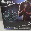 Music Boxing Wall Machine for Adults & Kids with Led Light & Boxing Gloves, Black-adult