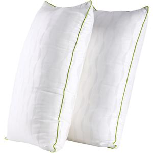 Bed Pillows Standard Size Set of 2,for Sleeping, Adjustable Standard Pillows 2 Pack with Zipper, Cooling Hotel Quality with Premium Soft Down Alternative Fill (White)