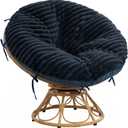 HOMBYS Fluffy Shaggy 50x 50, Navy Blue