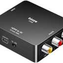 HDMI to RCA Converter, HDMI to AV Adapter Video Audio Converter Supports PAL/NTSC for Older TV, TV Stick, DVD, Android TVs Box