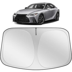 XHRING Car Windshield Sun Shade Sunshade Compatible with Lexus IS250 is 350 F Sport IS350 IS300 IS460 is 250 300 Sedan 2026 2025 2024 2023 2022 2014-2021 Accessories, Car Window Cover Sun Shield