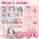 Art Craft Activity for Kids, Paper Craft Kits - Paper Makeup DIY Girls Toy Kit with Diamond Painting & Princess Dress Up Set, Christmas Gifts Ideal Birthday Party Gift for Girls Ages 4 5 6 7 8+