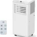 Portable Air Conditioners 8000 BTU, Energy Efficient AC Unit with Remote Control, 24H Timer, Quiet Operation for Bedroom, Office, Dorm Rooms Up to 350 Sq. Ft, White