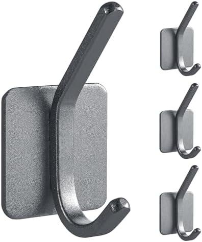 Paoli Heavy Duty Self Adhesive Hooks - Sturdy self Adhesive Hooks for Home, School and Office Easy to fit and Remove,with a Maximum Load Capacity of 30lb (4 PC), 2Pack