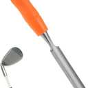 3 x Golf Grip Tape Remover Tool, Quick and Easy Graphite/Steel Shaft Tape Stripper Remover Golf Grip Repair Kits for Easily Cleaning and Repairing Golf Handle Grip Golf Gift Kit for Men (Orange)