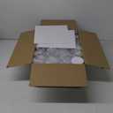 8 OZ Plastic Jars, 48 Pcs Clear Plastic Jars with Lids Stackable Leakproof Storage Containers Jar Clear Empty Slime Containers with White Lids for Kitchen and Household Food Storage