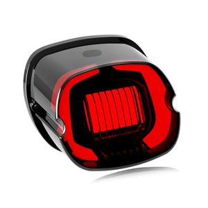 NTHREEAUTO Smoked LED Strobe Brake Tail Light Rear Taillight Compatible with Harley Dyna Road King Electra Glide Sportster Heritage Softail Fatboy Touring
