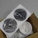 TIPGO Glass Qtip Holder Dispenser - 10 oz Clear Canister Apothecary Jar, Bathroom Vanity Storage Organizer Set for Cotton Swabs, Pads, Floss Picks, Small Containers for Makeup Storage (2 Pack, Black)