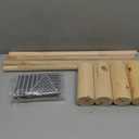 Pozico Cat/Dog Bed Hammock Cat Bed, Wooden Dog Elevated Indoor Outdoor Beds, Raised Cat Cots Furniture Pet Bed Puppy Bed Portable Breathable Mesh Cat Beds for Small Animals-Black Diamond