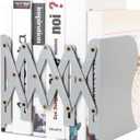 Aobopar Book Ends, Bookends for Shelves, Book Organizer for Desk, Metal Bookends for Heavy Books, Book Holders for Shelves, Suitable for Office, Home and School Use (Grey)