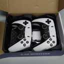 FCHOZY 2026 Upgraded Retro Gaming Console, Classic Video Games with 4K HDMI, 20,000+ Games and 23 Emulators, Nostalgia Game Stick Pro, Upgraded Dual 2.4G Wireless Controllers 64GB (White)