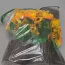 Lyrow 12 Pcs Sunflowers Artificial Flowers Sunflower Flower Bouquet in Planters Summer Fake Faux Floral Rustic Potted Flower Arrangements Table Centerpiece for Vase Summer Home Indoor Outdoor Decor