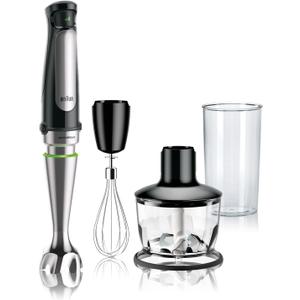 Braun MultiQuick 7 3-in-1 Immersion Blender with Food Processor  Powerful Handheld Electric Stick Blender - Emulsifier for Chopping, Beating & Whisking - Ideal for Soup, Puree, Smoothies & More