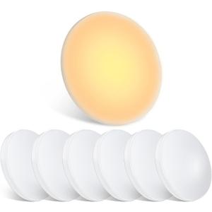 acegoo 12V LED Ceiling Dome Light, RV Interior Puck Light, 12 Volt Overhead Panel Light for Motorhome Travel Trailer Camper Van Boat, CRI 90+ Surface Mount DC 12V 3-Pack (3000K Warm White)