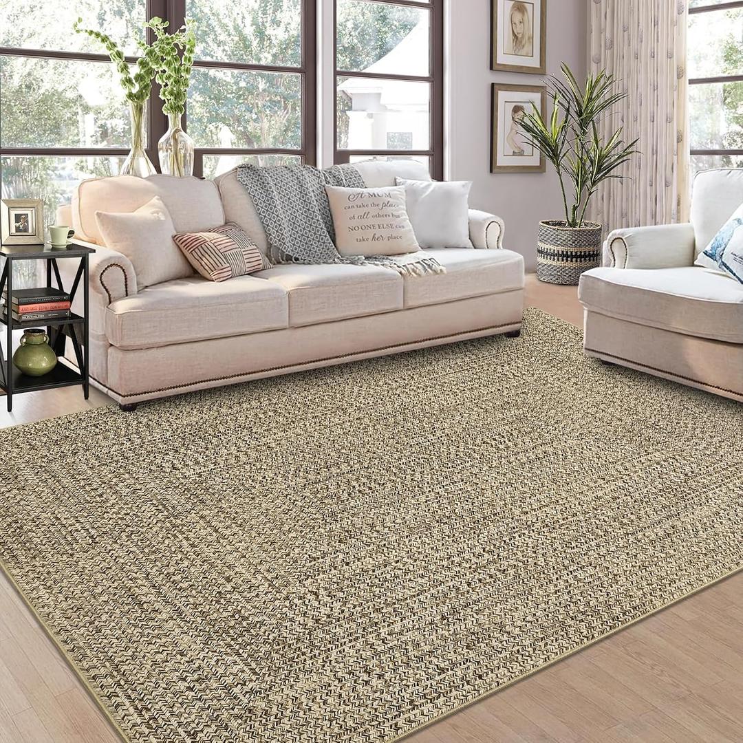 ROYHOME 9x12 Area Rug Large Machine Washable Rug for Living Room