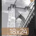 MCS Trendsetter 18x24 Poster Frame Black High-Gloss, Vertical & Horizontal Wall Hanging Large Picture Frame for Photos, Posters & Art Prints (1-Pack)