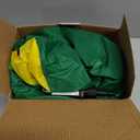 Leyndo 5FT St. Patrick's Day Giant Inflatable Duck Decoration Outdoor with Buildin LEDs Lights Blow Up Leprechaun Duck Wear Lucky Shamrocks Hat for Car Parade Mall Garden Patio Lawn Indoor Party