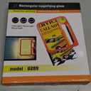 5X 10X Full Page Magnifying Glass for Reading, Rechargeable with 48 Adjustable LED Lights & 3 Light Modes, Comfort-Grip & Lightweight Handheld Magnifier for Seniors, Reading Aid, Low Vision(Orange)