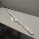 SEEYE Cordless Mini Blinds Aluminum Venetian Blind Horizontal Window Shades, 1" Slat Size - Rooming Darkening Blinds Anti-UV & Waterproof for Bedroom, Office, Easy to Install, 44" W x 64" H, White