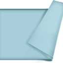 Dog Food Mat,Silicone Waterproof Food Tray,Non Slip Pet Bowl Mats Placemat,0.6" Raised Edge,Suitable for Most Small and Medium Sized Pets,18.5" x 11.5" (Battleship)