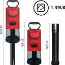 HOW TRUE Golf Ball Retriever, Portable Shag Bag Golf Ball Pick Up with Removable Plastic Tube, Pocket Shagger Storage