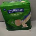 Pack of 4 FitRight Adult Diapers, Ultra Heavy Absorbency, XL (Waist Size 56in-64in), 80 Count, OptiFit Incontinence Briefs for Men and Women, Disposable, Moisture-Wicking, Leak Protection,