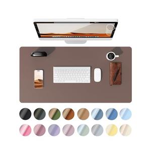YSAGi Leather Desk Protector, Office Mat, Large Mouse Mat, Non-Slip PU Leather Blotter, Laptop Pad, Waterproof Writing Pad for Office and Home (Chocolate, 31.5" x 15.8")