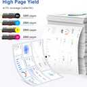 Compatible 206X Toner Cartridges 4 Pack High Yield Replacement for HP 206A 206X Toner Cartridge Set W2110X W2110A for HP Color Pro MFP M283fdw M283cdw M283 Pro M255 M255dw Printer (with Chip)