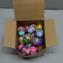 VOMAOK 24 Pack Easter Eggs with Toy Inside, Includes Coil Springs, Squishies, Sticky Hands, Stretchy Strings for Easter Basket Stuffers, Party Favors, Egg Hunts