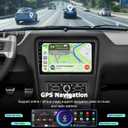 8 Core 4G+64G Upgrade Car Radio for Ford Mustang 2010 2011 2012 2013 2014, Volxcereo 10 inch Android Touch Screen Stereo with Wireless Carplay & Android Auto/DSP/WiFi/Bluetooth/RDS/FM
