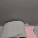 GarveeHome Scalloped Bow Rug for Living Room, Solid Pink Rug for Dorm, Washable Rugs 4x6 Soft Low Pile Non Slip Scalloped Rugs for Nursery Bedroom Decor Hallway Kids Room Playroom