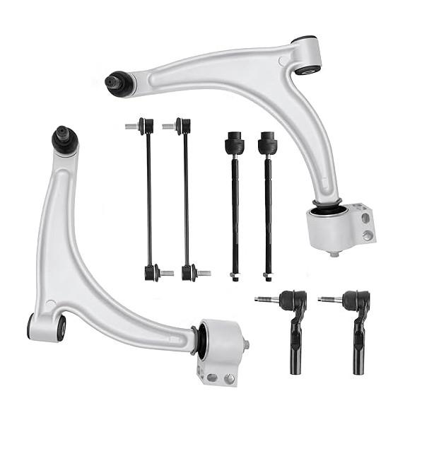 Front Lower Control Arm with ball joint Assembly Passenger Driver Side Suspension Kit for 2004-2012 Chevrolet Chevy Malibu Pontiac G6 Saturn Aura K620179 K620180-8pc Set