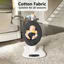 Baby Swing Cover - Compatible with 4moms MamaRoo 4 Old Model Before 2022 - Soft & Breathable Fabric, Machine Washable, Perfect for Baby & Newborn (Cover Only) Black
