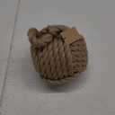 Creative Co-Op Nautical Rope Knot Decorative Cotton Door Stop, Natural (6.25" Round)