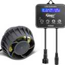 Hygger 3400 GPH Aquarium Inverter Wavemaker Pump with LED Controller, DC 24V 18W Ultra-quiet Submersible Power Head with Magnetic Base, Circulation Pump for 75-200 Gal Freshwater Saltwater Tank