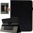 Universal 10 Inch Tablet Case, Universal 10.1 Inch Tablet Case, Viclowlpfe Protective Folio Stand Android Case for 9.6-10.5 Inch Tablet with Hand Strap and Cards Slots, Black