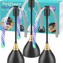 Fly Fans for Tables, Practical Fly Repellent Fan with Soft Blades, USB or Batteries Powered, Soundless and Portable Fly Fan Keeps Your Food Clean(3 Pack) (Black)