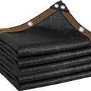 winemana Black Shade Cloth 40%, 6.6x20 FT Mesh Tarp - Garden Shade for Greenhouse, Patio, Vegetables, Plants Cover and Chicken Coops, Sun Shade Net for Outdoor Protection with Reinforced Grommets
