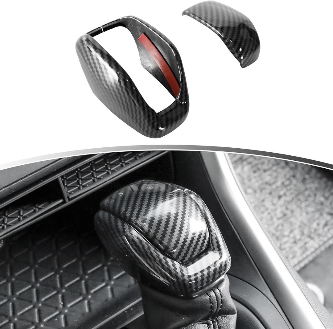 for Toyota 2019-2024 RAV4 2022 2023 Harrier Venza Interior Accessories Gear Shift Knob Cover Protective Trim Carbon Fiber Grain