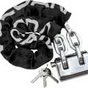 VULCAN Security Chain and Lock Kit - Premium Case-Hardened - 3/8 Inch x 3 Foot (+/-2 Inches) - Chain Cannot Be Cut with Bolt Cutters or Hand Tools