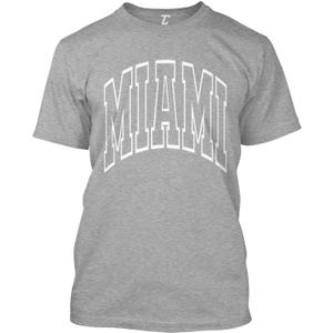 Miami - Florida - Throwback Design - Classic T-Shirt, Large