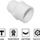 3/4" PVC Pipe Fitting Adapter Connector Union Coupling Schedule 40 (Slip Socket x NPT Male Pipe Thread) Pack of 10