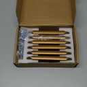 Goo-Ki 5 Inch Hole Center Cabinet Pulls Antique Brass Zinc Alloy Kitchen Drawer Pull Handles, 6 Pack Antique Bronze Retro Brass Hardware for Furniture,2202-GT-128