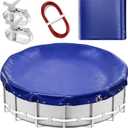 18FT Round Pool Cover for Above Ground Pools, Ultra Thick and Durable Above Ground Pool Cover, Premium Cold and UV Resistant 18 FT Winter Pool Cover