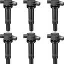 BDFHYK Ignition Coils Pack Compatible with Hyundai Kia 2007 2008 2009 2010 Santa Fe Rondo Magentis Optima l4 V6 2.4L 2.7L Coil for UF558 C1567 SKIC168 C782 5C1624 GN10441 21A0103 GN10569 Set of 6